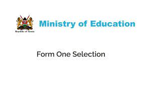 form 1 selection